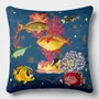 Linge - Odyssée Sous-Marine 1 - Housse Coussin Velours 45cm x 45cm - LAURE WELFLING - DJEBELI