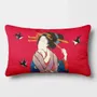 Linge - Splendeurs d'Edo 9 - Housse Coussin Velours 30cm x 50cm - LAURE WELFLING - DJEBELI