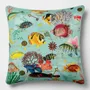 Linge - Odyssée Sous-Marine 7 - Housse Coussin Velours 45cm x 45cm - LAURE WELFLING - DJEBELI