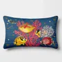 Linge - Odyssée Sous-Marine 10 - Housse Coussin Velours 30cm x 50cm - LAURE WELFLING - DJEBELI