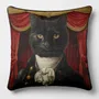Linge - Bestiaire Aristocratique 36.2 (Chevalier du Chat Noir) — Housse Coussin Velours 45cm x 45cm - LAURE WELFLING - DJEBELI