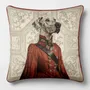 Linge - Bestiaire Aristocratique 62 (La Comtesse Grand Danois) — Housse Coussin Velours 45cm x 45cm - LAURE WELFLING - DJEBELI