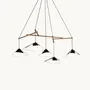 Hanging lights - Emily Group of Five - Sculptural Cluster Pendant Light - MOSS OBJECTS