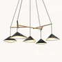 Hanging lights - Emily Group of Five - Sculptural Cluster Pendant Light - MOSS OBJECTS
