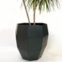 Floral decoration - PRISME octagonal faceted natural slate planter - ARDOISE DESIGN