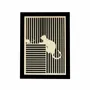 Paintings - Wooden Cat With Mouse Wall Art 6 - WOODILLUSION