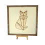 Paintings - Wooden Fox Wall Art - WOODILLUSION