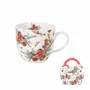 Accessoires thé et café - mug avec panier papier Christmas birds - KARENA INTERNATIONAL