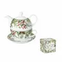 Accessoires thé et café - tea for one Christmas leaves - KARENA INTERNATIONAL