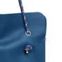 Bags and totes - SAC TOTEBAG DIVINE CUIR LISSE BLUE DENIM - MADE IN FRANCE - AMWA AND CO