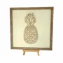 Paintings - Wooden Pineapple Wall Art 1 - WOODILLUSION
