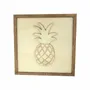 Paintings - Wooden Pineapple Wall Art 2 - WOODILLUSION