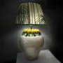 Objets design - Lampe coupe aux citrons de Sicile h 27 (h 52 avec abat-jour Ø 40) - CERAMICHE SOFIA