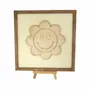 Paintings - Wooden Flower Smiley Wall Art - WOODILLUSION