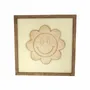 Paintings - Wooden Flower Smiley Wall Art - WOODILLUSION