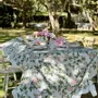 Table cloths - TRAILING PEONY Linen Tablecloth & Napkins - SUMMERILL AND BISHOP