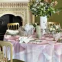 Nappes - Nappe et serviettes rondes en lin PAINTED PEONY - SUMMERILL AND BISHOP