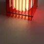 Lampes de bureau  - Lampe LOP petite carrée en acrylique rouge - BANG