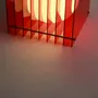 Lampes de bureau  - Lampe LOP grand carré en acrylique rouge - BANG