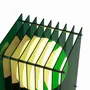 Lampes de bureau  - Lampe LOP grand rectangle en acrylique vert - BANG