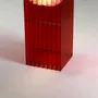 Desk lamps - LOP lamp big rectangle in red acrylic - BANG