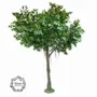 Floral decoration - Giant artificial ficus, 4 branches, “real touch” - LIGNE DÉCO