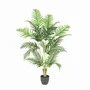 Floral decoration - Artificial palm, 22 leaves, black plastic pot - LIGNE DÉCO