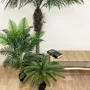Floral decoration - Artificial palm, 22 leaves, black plastic pot - LIGNE DÉCO