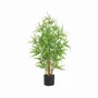 Floral decoration - Artificial bamboo, 6 natural trunks, 416 leaves - LIGNE DÉCO