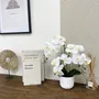Floral decoration - “Real Touch” Orchid in White Pot - LIGNE DÉCO
