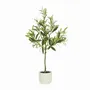 Floral decoration - Artificial Olive Tree in Cement Pot - LIGNE DÉCO