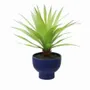 Floral decoration - Artificial Agave in Blue Ceramic Pot - LIGNE DÉCO
