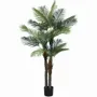 Floral decoration - Artificial palm, 24 leaves, black plastic pot - LIGNE DÉCO