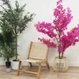 Floral decoration - Artificial bougainvillea, 1400 flowers, black pot - LIGNE DÉCO