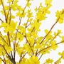 Floral decoration - Artificial forsythia, black plastic pot – Yellow - LIGNE DÉCO