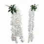 Floral decoration - Artificial flower trail – White – 2 assorted models - LIGNE DÉCO