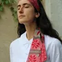 Foulards et écharpes - Foulard en Soie Les Bandeaux Slash Les Belles Vagabondes - LES BELLES VAGABONDES