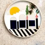 Ceramic - Living on Vacation Collection Wall Plates - CAROLINE CUTAIA