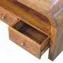 Meubles TV - Meuble TV Darcy Chestnut en Bois Massif Artisan Furniture, 3 Tiroirs et Niche Ouverte, Brun Foncé - ARTISAN FURNITURE