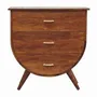 Chests of drawers - Artisan Furniture Solid Wood Agra Chest of Drawers, 3 Drawers, Dark Brown - ARTISAN FURNITURE