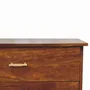 Chests of drawers - Artisan Furniture Solid Wood Agra Chest of Drawers, 3 Drawers, Dark Brown - ARTISAN FURNITURE
