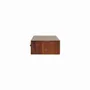 Console table - Artisan Furniture Solid Wood Lunar Chestnut Wall Mounted Console, 2 Drawers, Dark Brown - ARTISAN FURNITURE