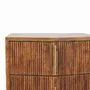 Night tables - Artisan Furniture Solid Wood Louvre Nightstand Unit, 2 Drawers, Light Brown - ARTISAN FURNITURE