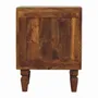 Night tables - Artisan Furniture Solid Wood Louvre Nightstand Unit, 2 Drawers, Light Brown - ARTISAN FURNITURE