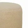 Poufs - Tabouret Rond Bouclé en Bois Massif Artisan Furniture, Crème - ARTISAN FURNITURE