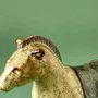 Pottery - Ornament A wooden horse yellow - カシワクラフト
