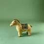 Pottery - Ornament A wooden horse yellow - カシワクラフト