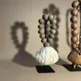 Ceramic - Prayer Bead Sculpture in Ceramic and wool - STUDIO JULIA ATLAS