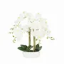 Floral decoration - “Real Touch” Orchid in Ceramic Bowl - LIGNE DÉCO