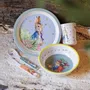 Children's mealtime - 5 PIECE GREEN RABBIT STONE GIFT SET - PETIT JOUR PARIS